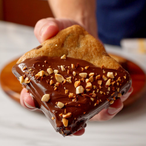 Chocolate Chip Cookie met pindakaaskern